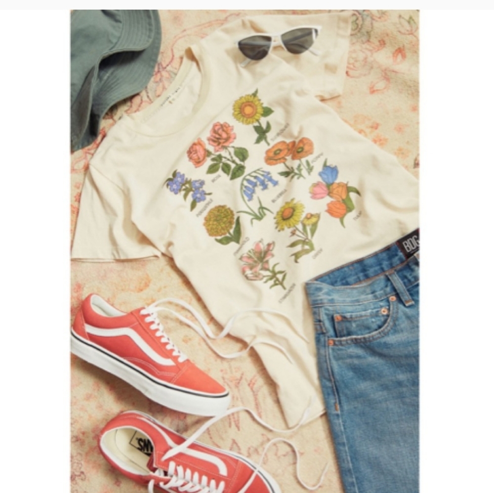 Urban Outfitters Future State Flower Chart Shirt